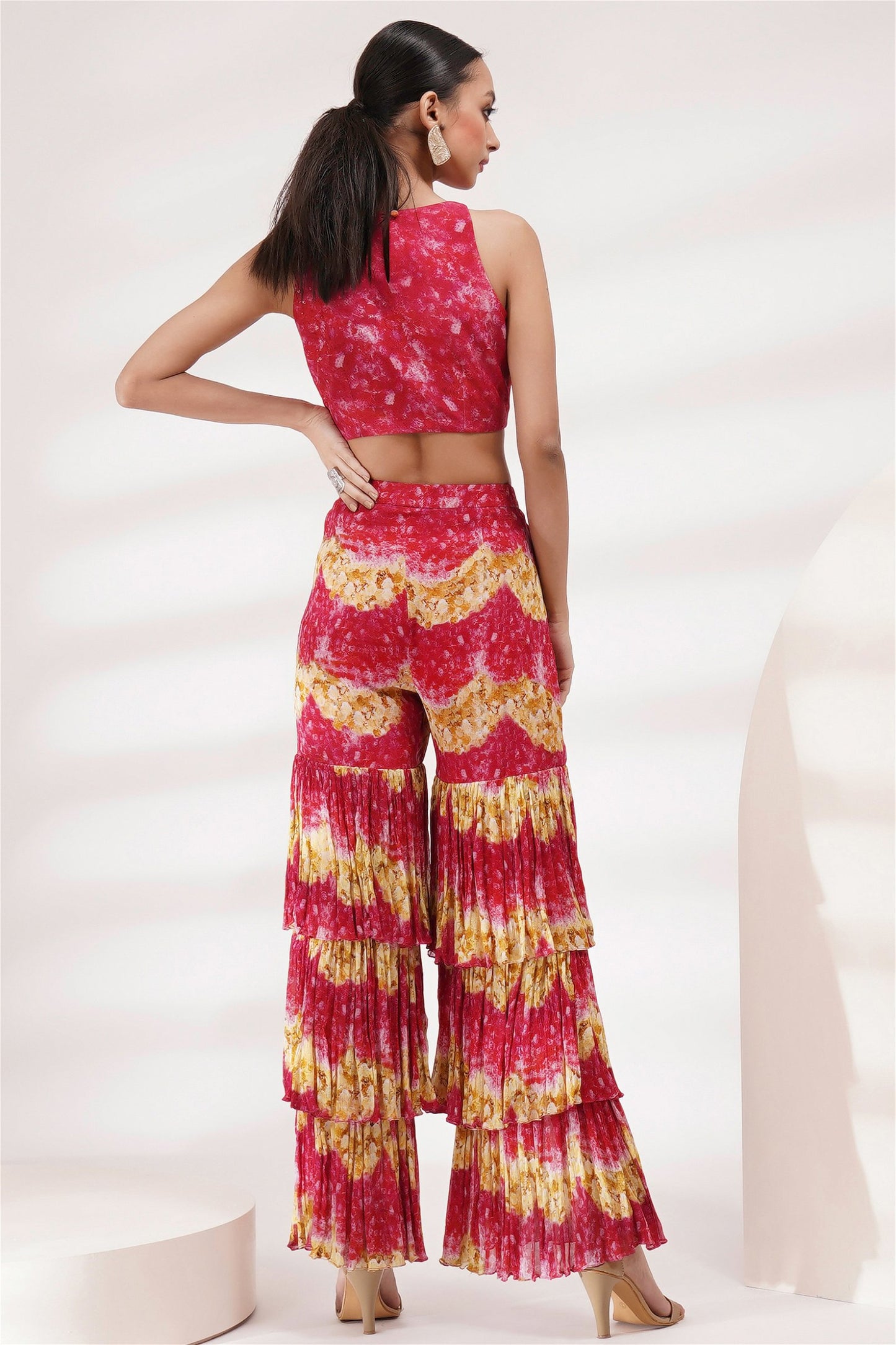 Shrug Style Jacket Top And Shararaset