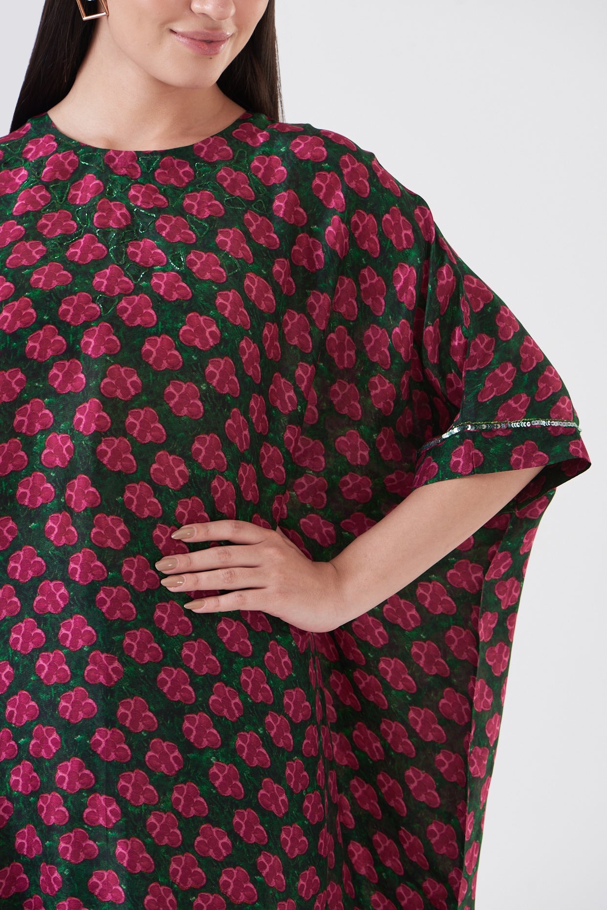 Green Chinon Sharara Set