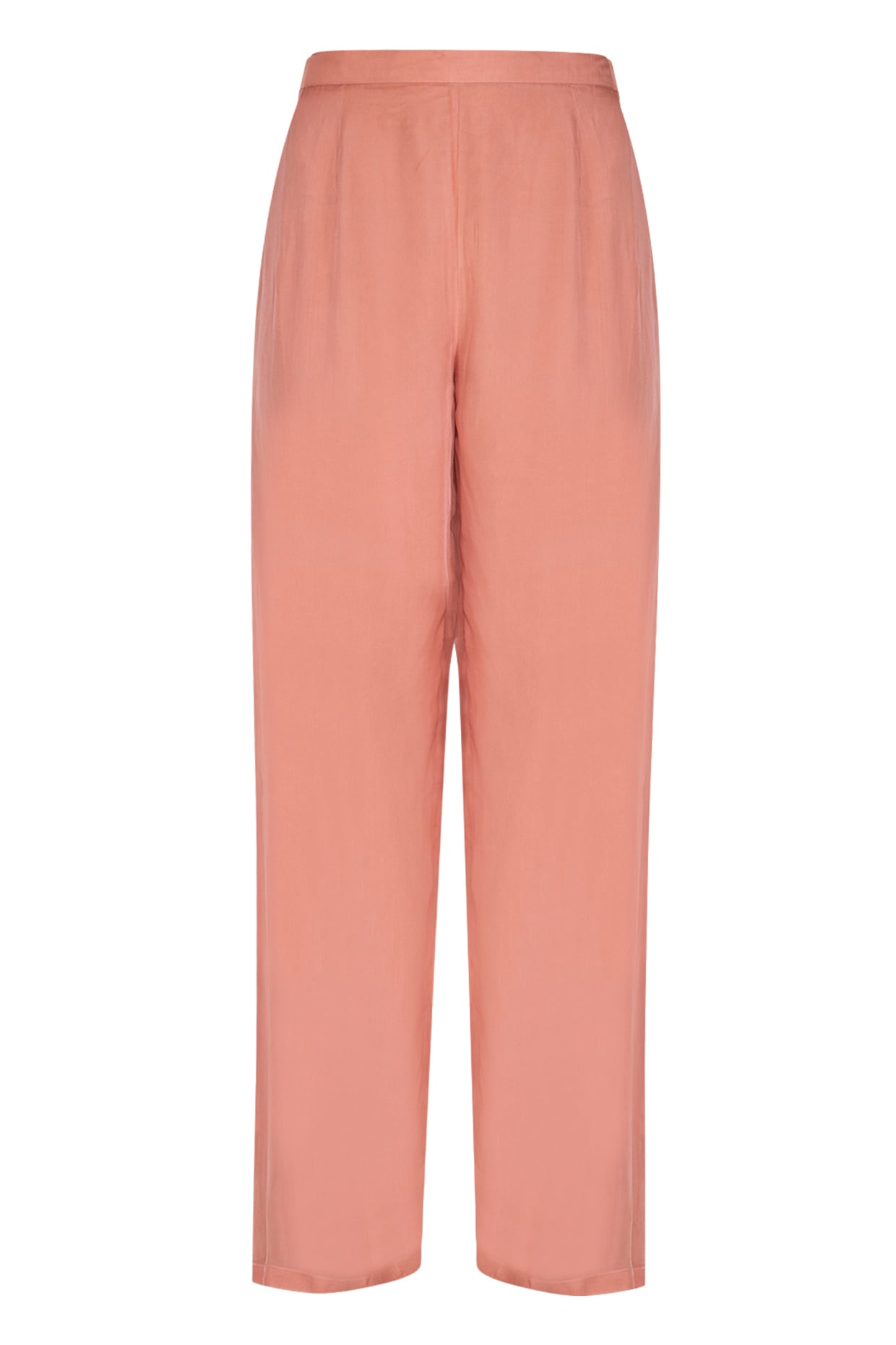 Copper Embroidered Tie-Up Shrug With Crop Top & Palazzo Pants