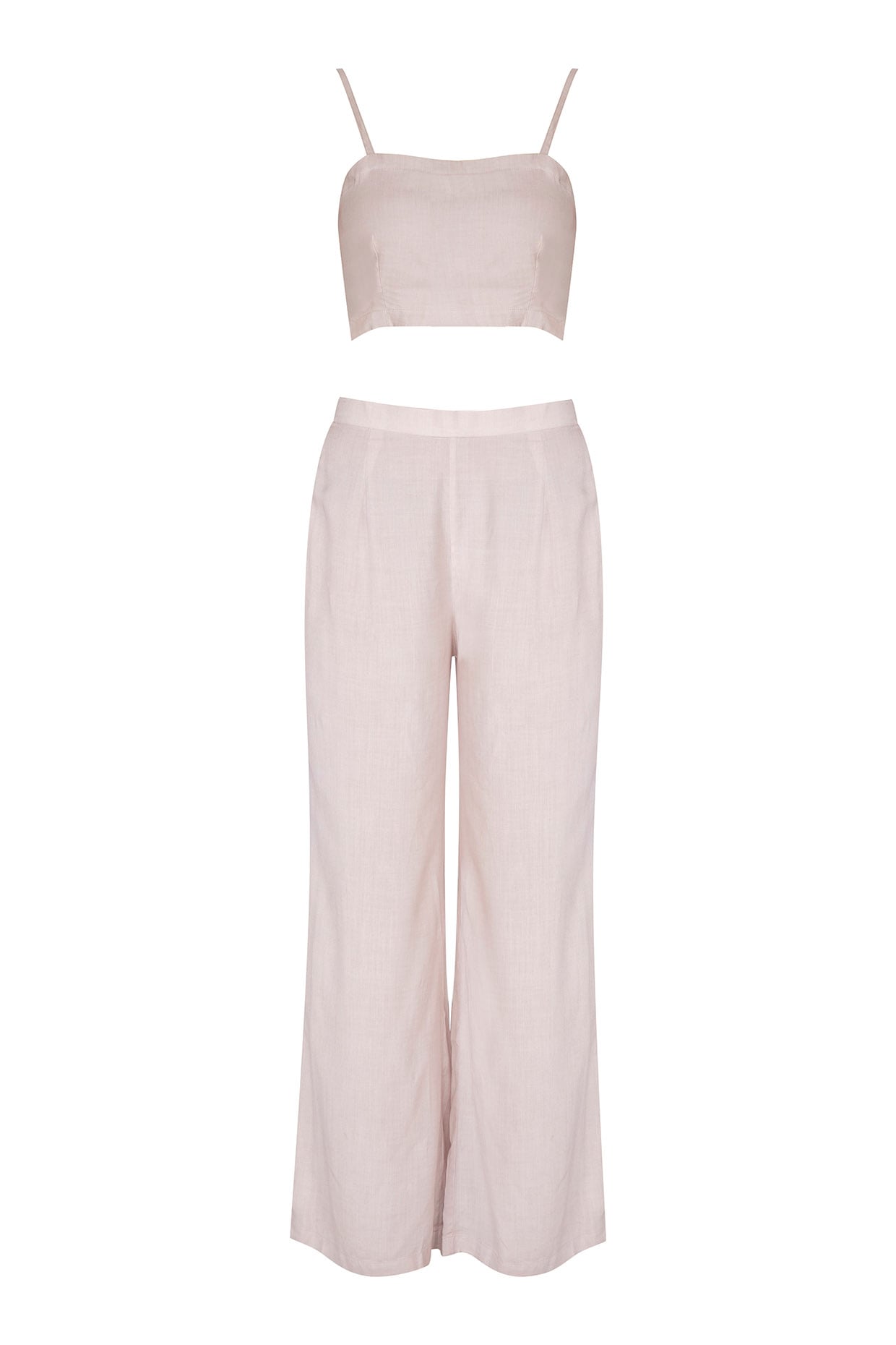 Light Grey Embellished Jacket With Crop Top & Pants