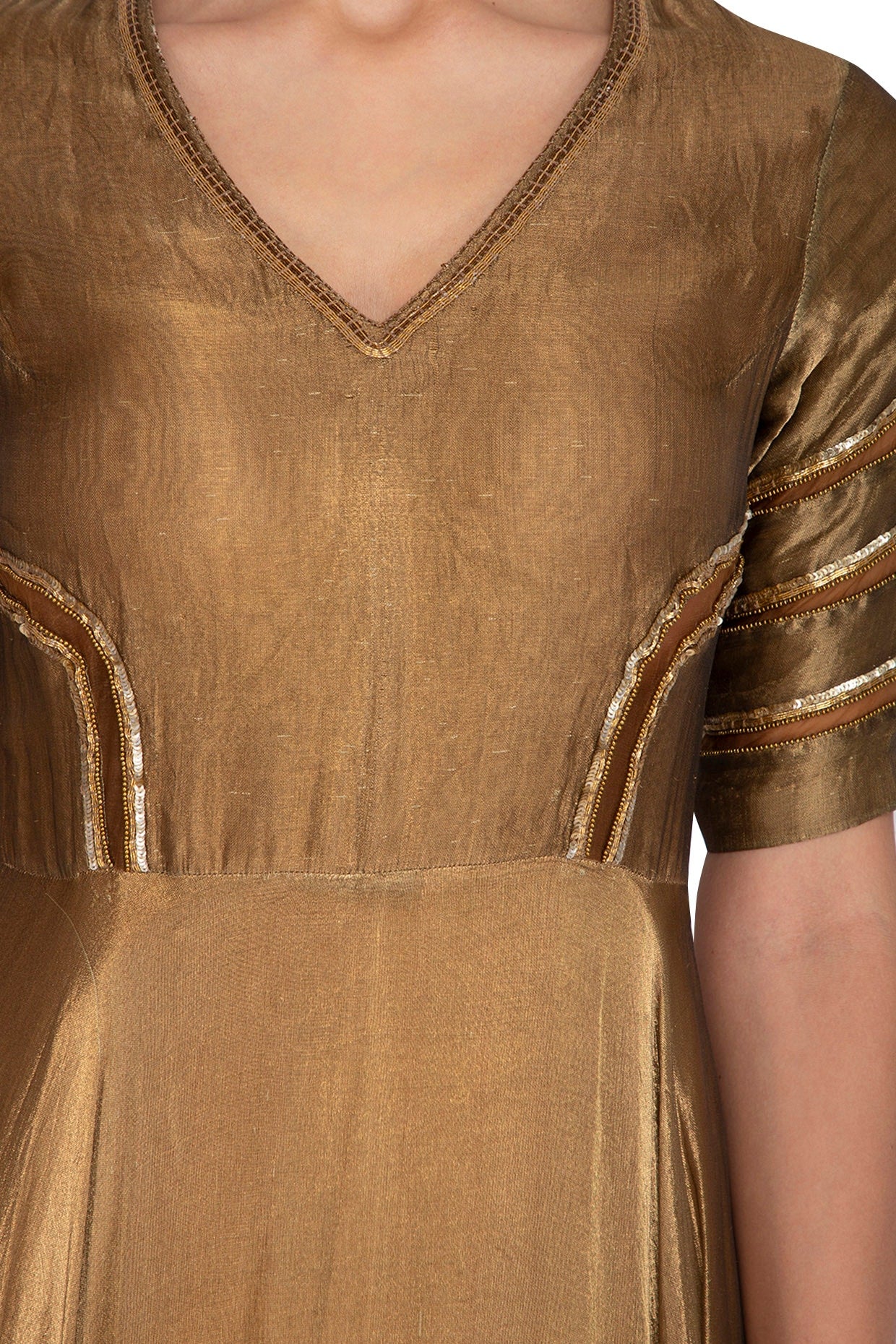 Golden Embellished Gown