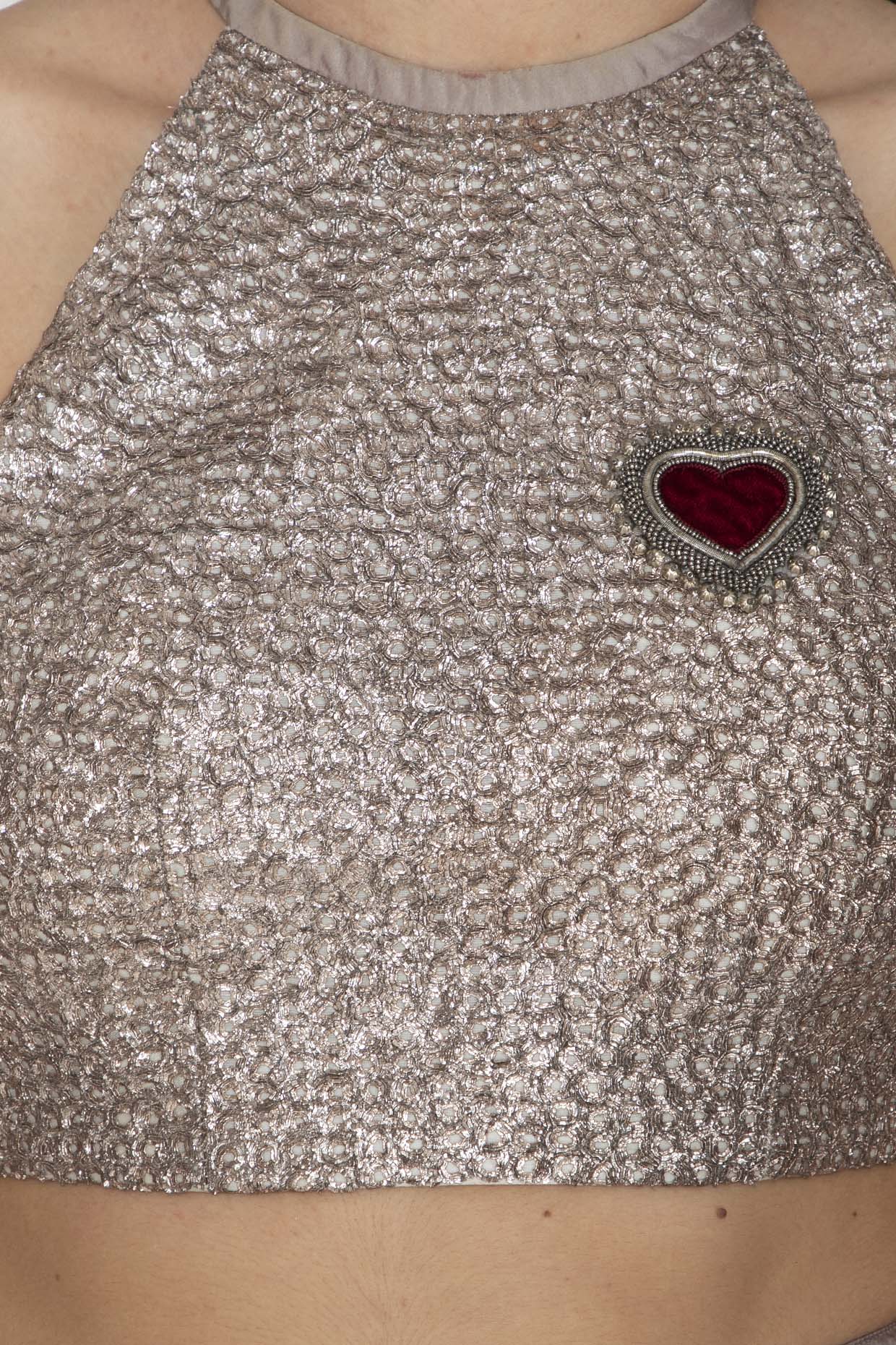 Wine Embroidered Crop Top Lehenga Set