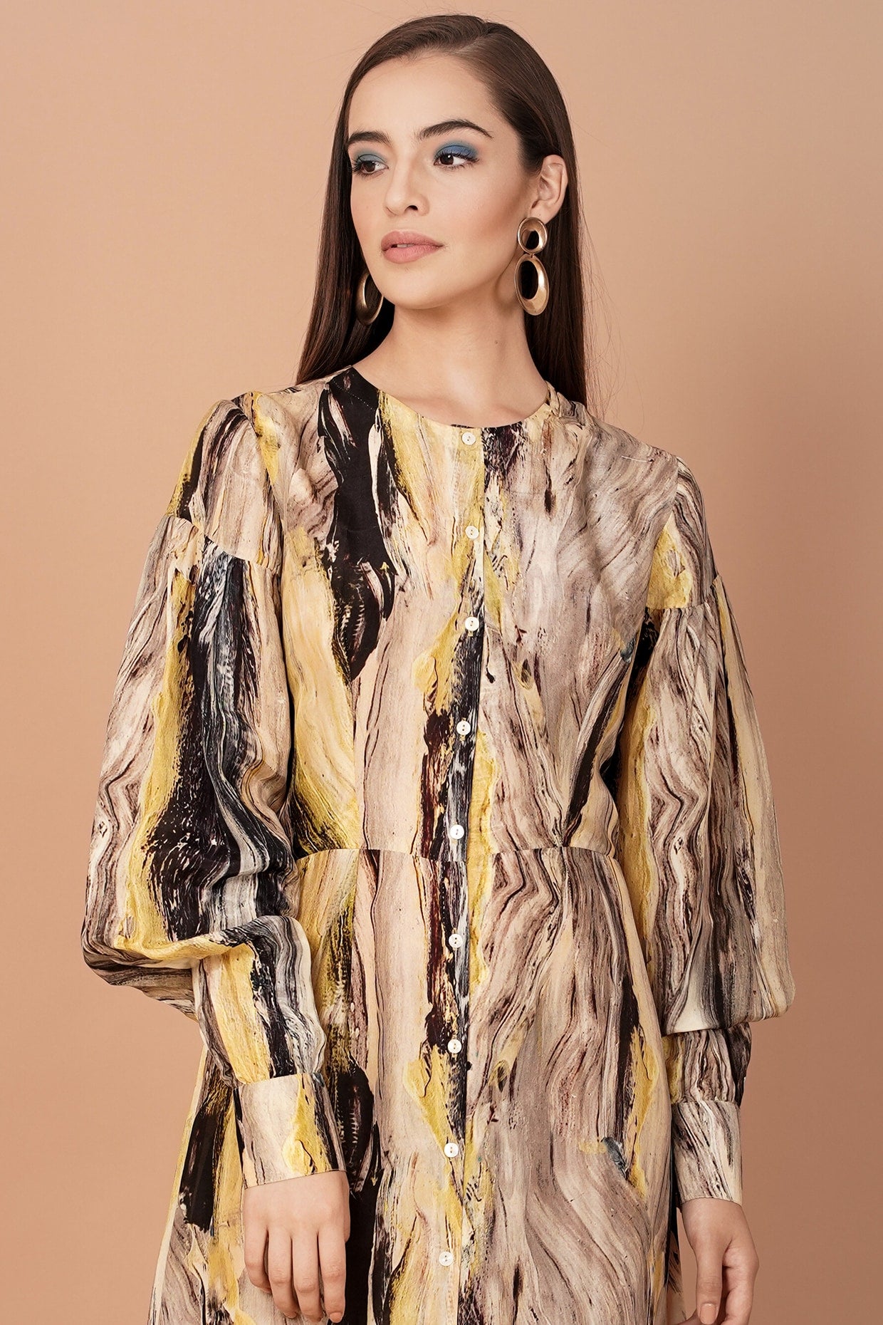 Multi-Coloured Printed Maxi Dress