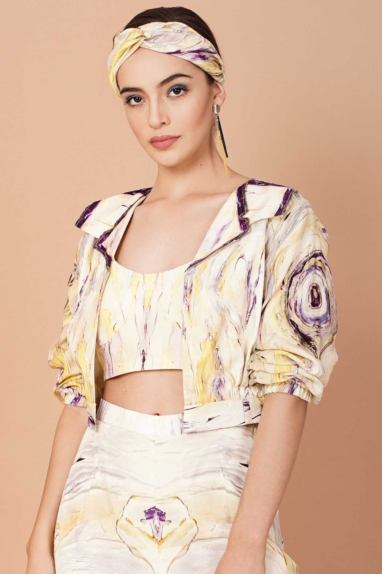 Multi-Coloured Printed Pant Set