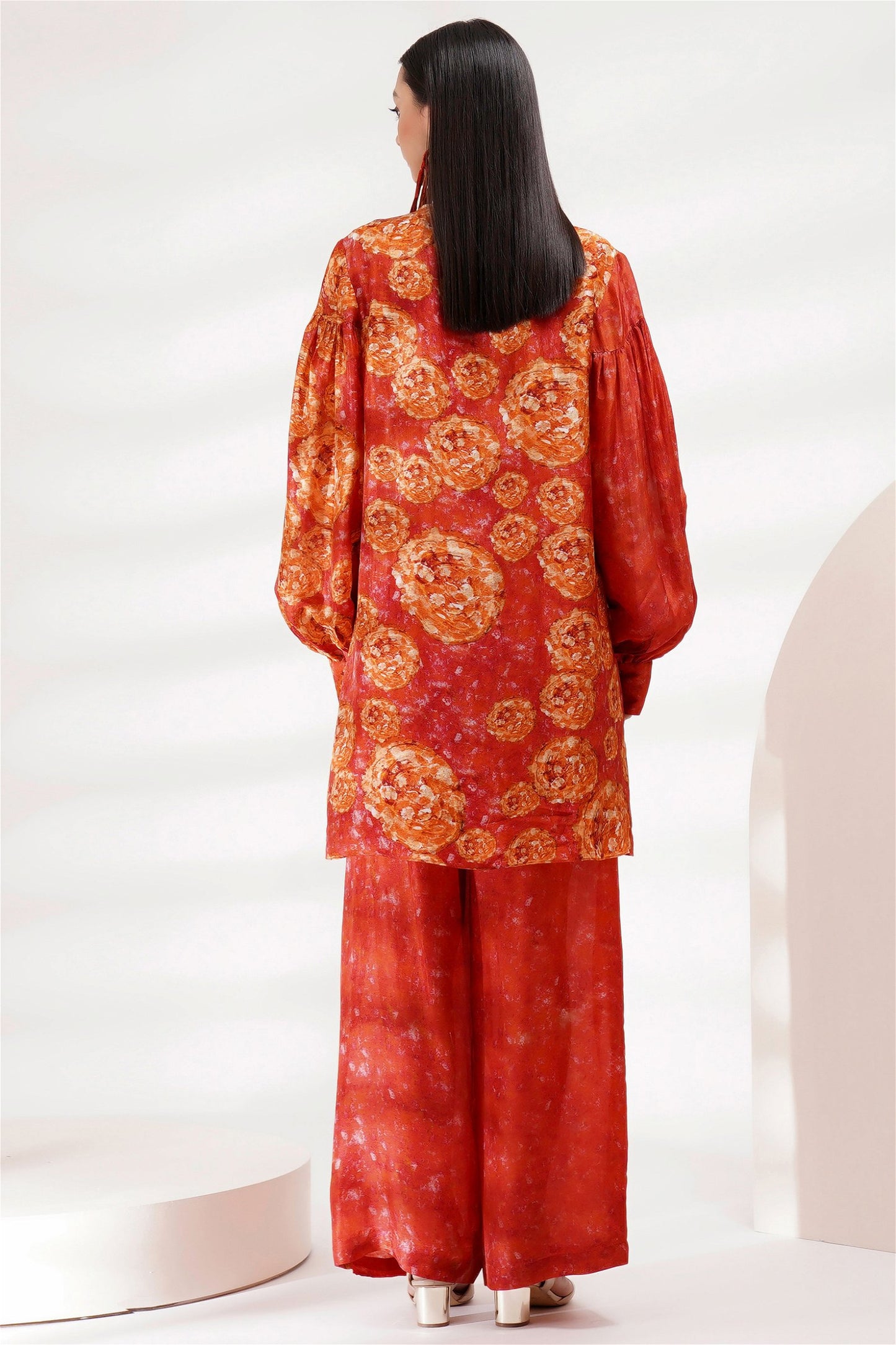 Long-Length Shirt Coord Set