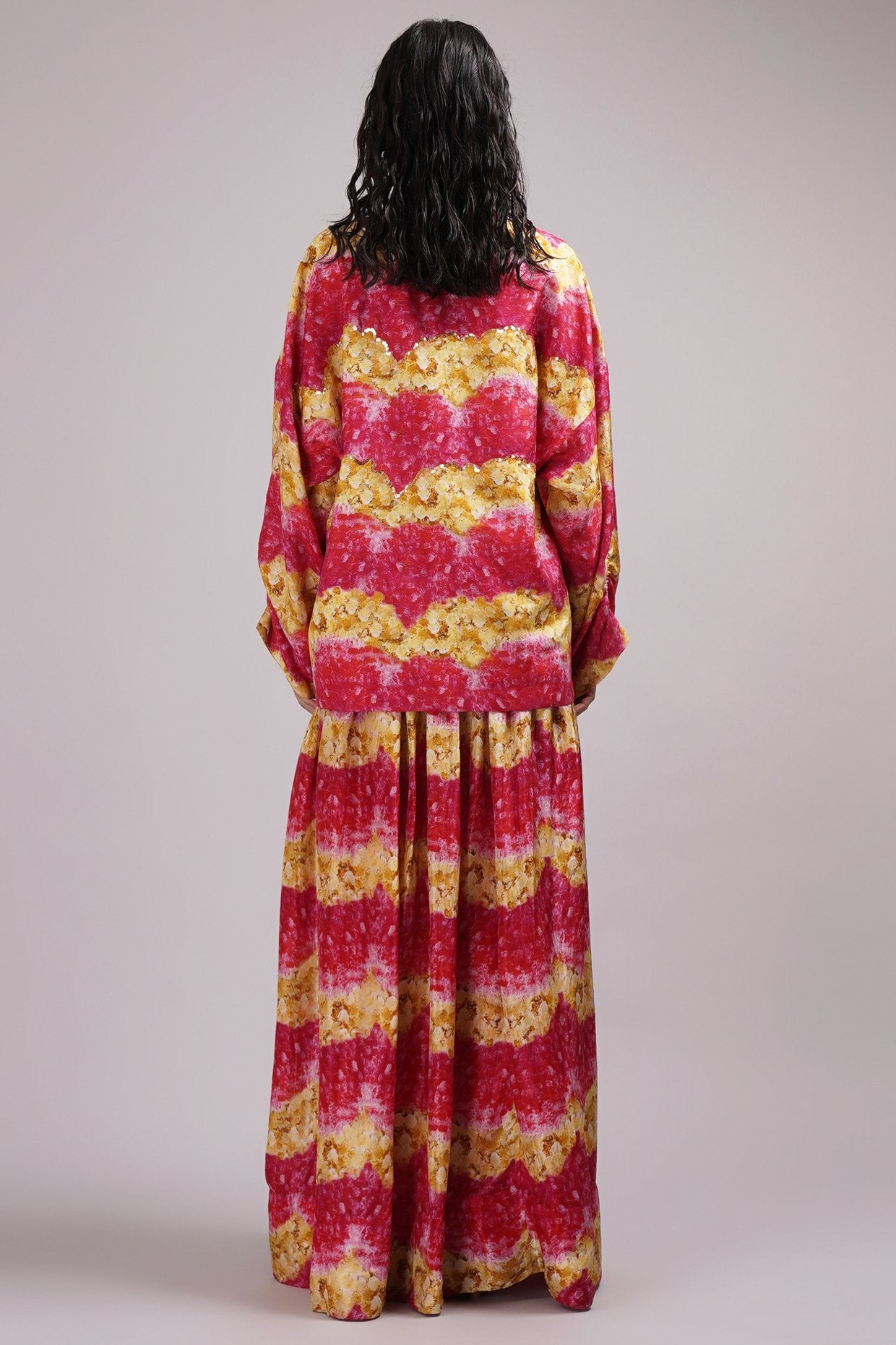 Square Neck Bustier Blouse Light Lehanga Set Paired With A Stylised Jacket.