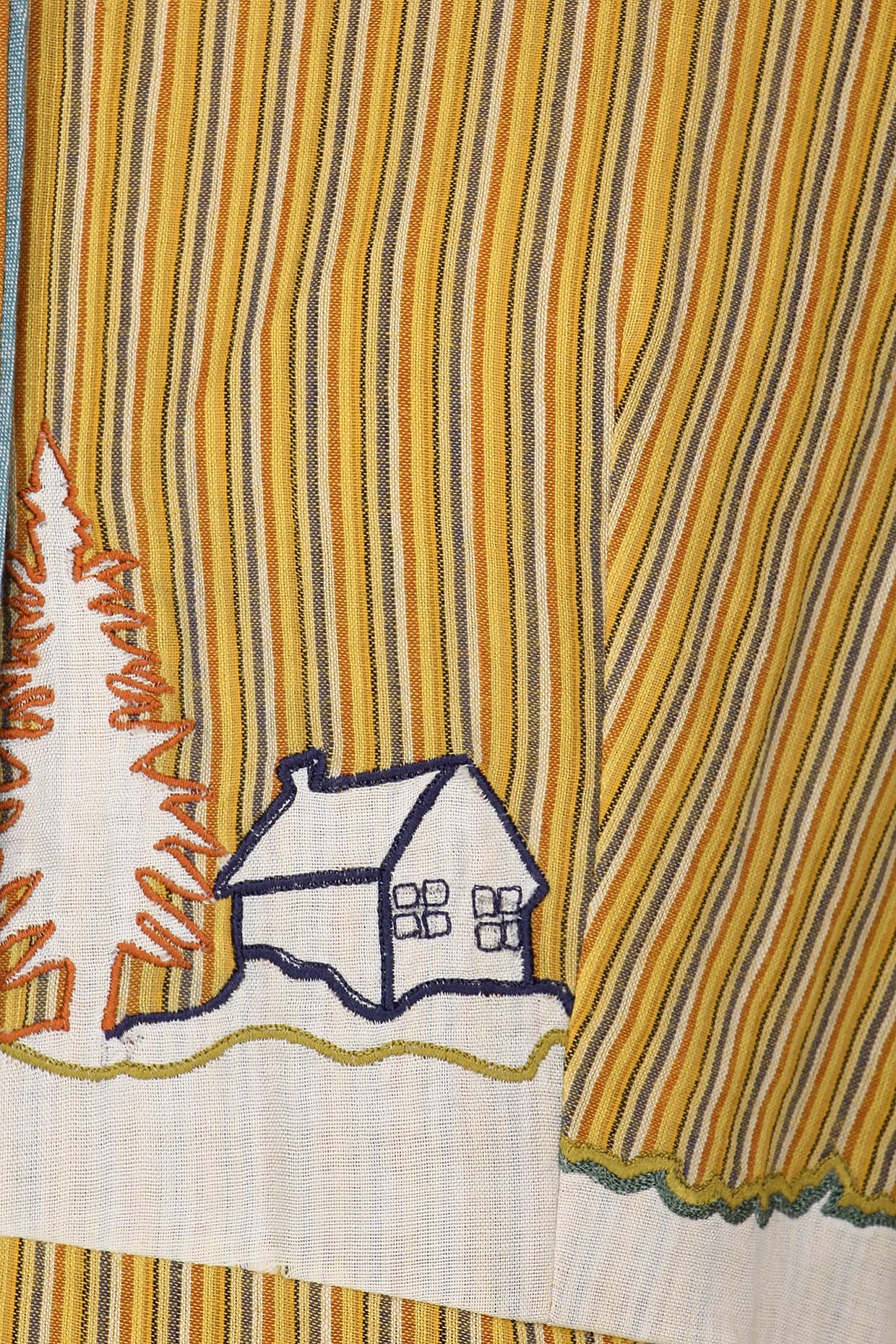 Mustard Front Open Collar Dress