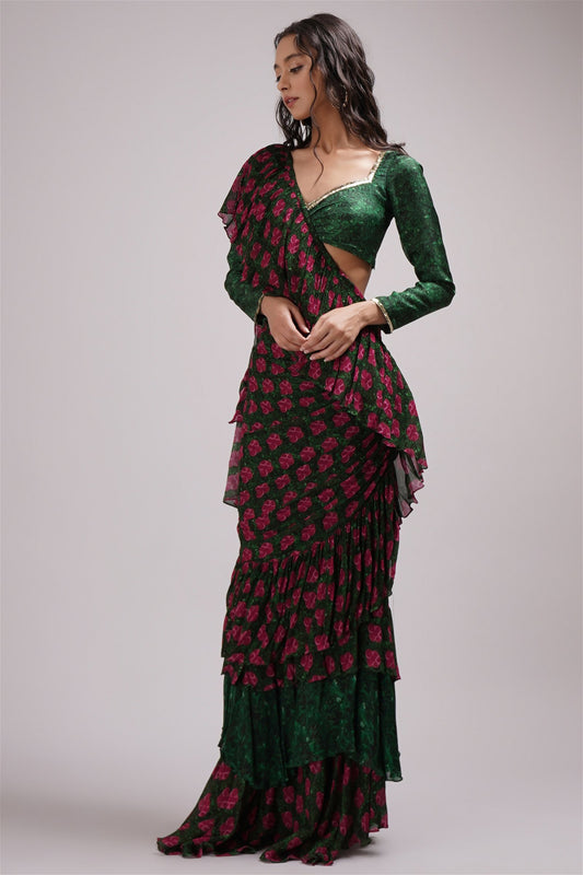 Red Sabyasachi Deep V Neck Blouse Designer Beautiful Lace Saree Blouse  Womens Indian Readymade Sari Blouse Bridesmaid Sari Top Choli -  Denmark