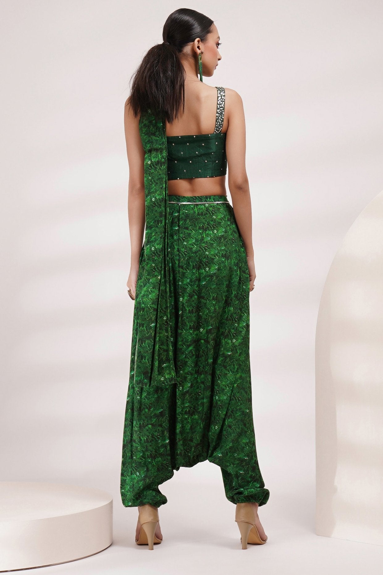 Shop Printed Top & Dhoti Skirt Set With Jacket by SOUP BY SOUGAT PAUL at  House of Designers – HOUSE OF DESIGNERS